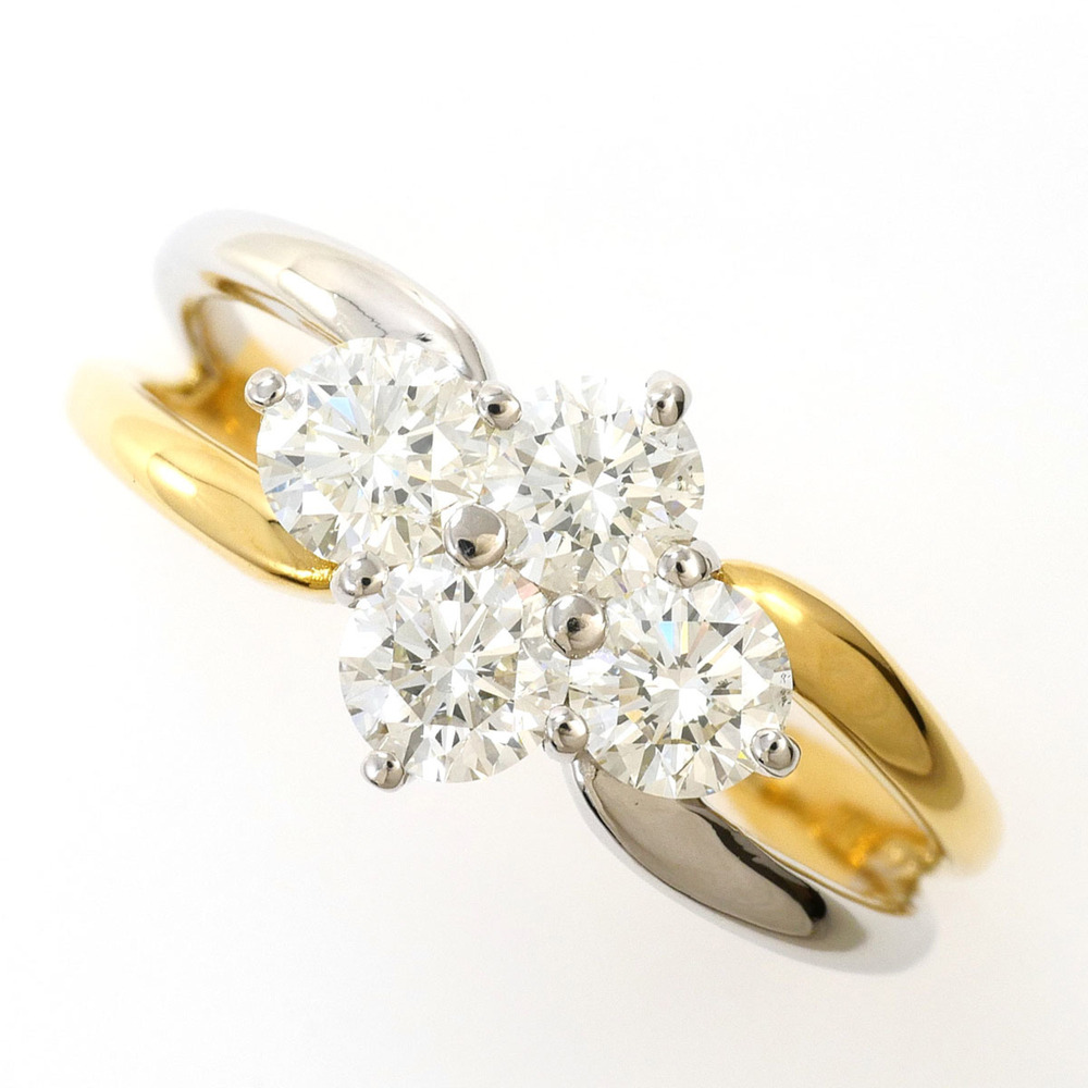 VINTAGE 18k Gold Diamond Ring